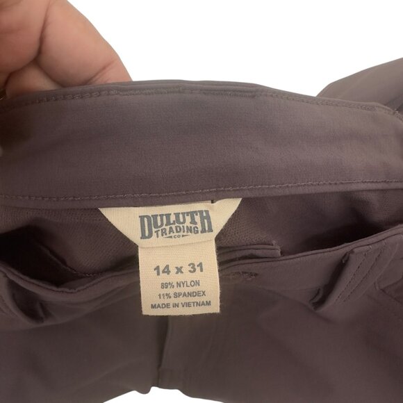 Duluth Trading Women Cargo Pants 14 X 31 Nylon Spandex Hiking Outdoor Travel - Picture 3 of 13
